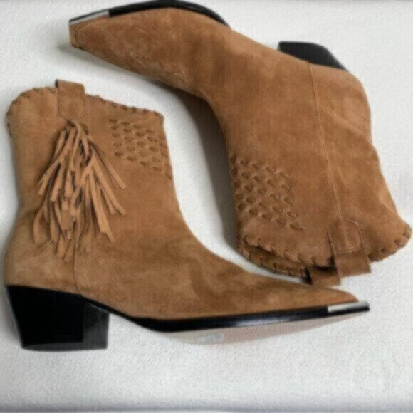 NWT Schutz Alexxa Leather Suede Ankle Boots - Picture 6 of 14